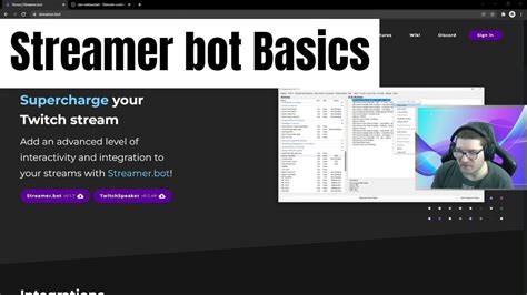 Streamer Bot For Twitch Basic Commands And Actions Youtube