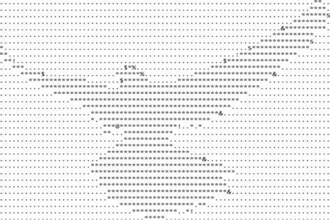 Eagle Ascii Art Graphic By Mappingz · Creative Fabrica