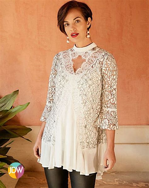 Look Stylish And Elegant This Season In This Gorgeous Lace Tunic Blouses For Women Lace