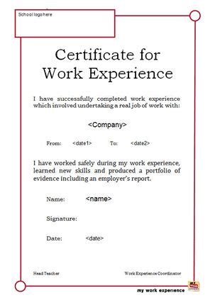 awesome collection  format  job experience certificate