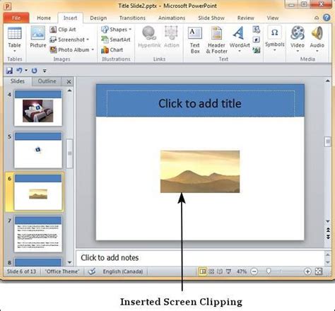 Inserting A Screenshot In Powerpoint Megatek Ict Academy