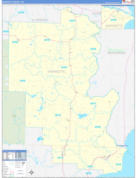 digital maps of marinette county wisconsin