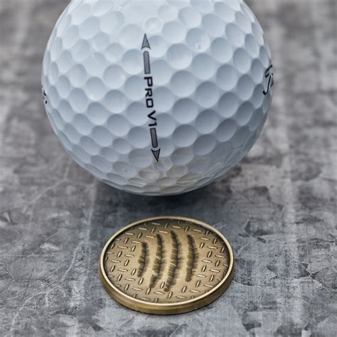 Scratch Magnetic Golf Ball Marker Brass Full Metal Markers