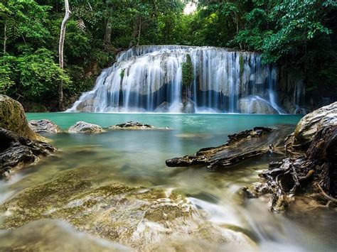 Водопад Эраван сказочное место Таиланда