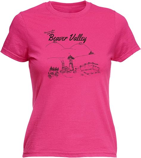 123t women s beaver valley fitted t shirt uk clothing