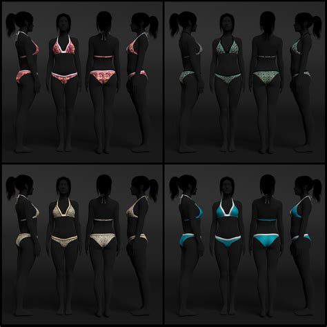 Hannelore Bikini Outfit Textures Daz 3d