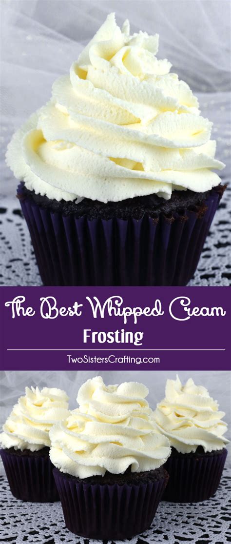 If you continue whipping, the cream will stiffen even more and you might notice it taking on a grainy texture. The Best Whipped Cream Frosting - Two Sisters