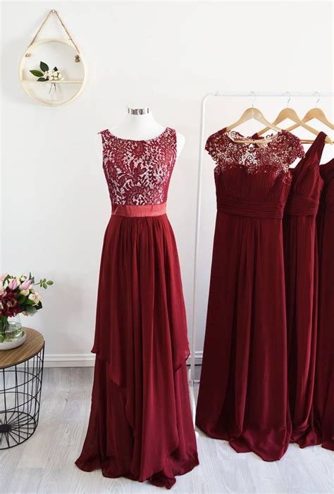 Wine Red Bridesmaid Dresses Ready To Order Today These Mismatched