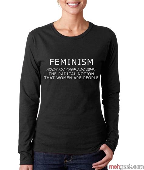 Feminism Noun Long Sleeve T Shirt For Women T Shirts For Women Long Sleeve Tshirt Long