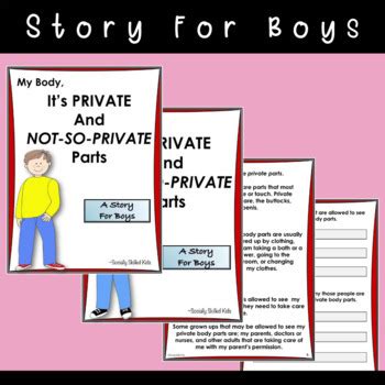 My Body Private Not So Private Parts Social Skills Story Activities Pack