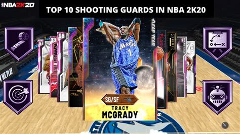 Top 10 Shooting Guards In Nba 2k20 Myteam Youtube