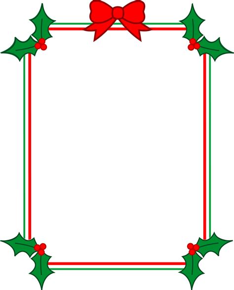 Christmas Clip Art Borders For Word Documents