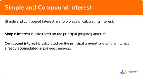 Simple Interest And Compound Interest Gcse Maths Revision Guide