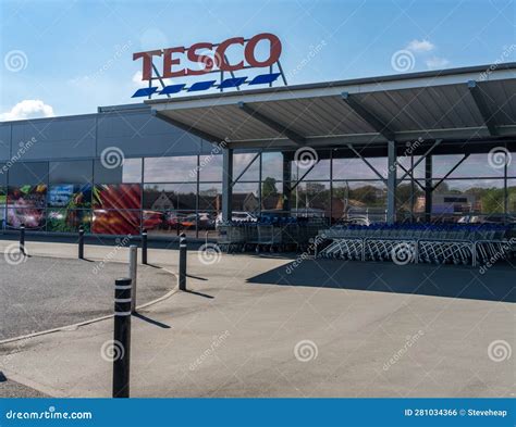 Tesco Supermarket In Ellesmere Shropshire Editorial Photo Image Of