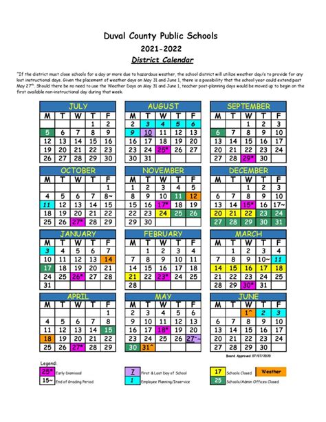 Duval 2022 2023 School Calendar Moon Calendar 2022