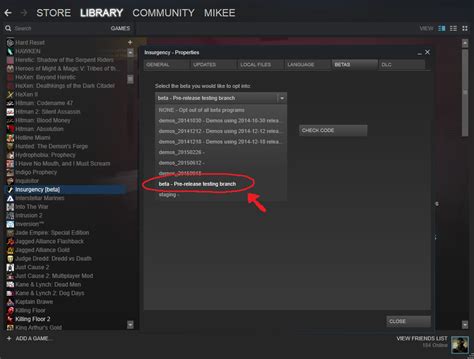 Steam Community Guide Opting Into The Internal Version Of The