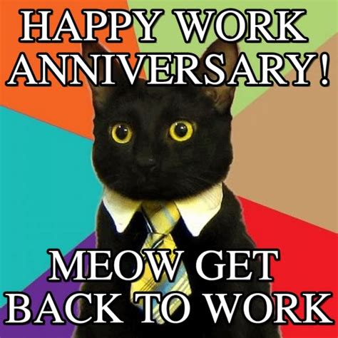 Work Anniversary Images Funny Printable Template Calendar