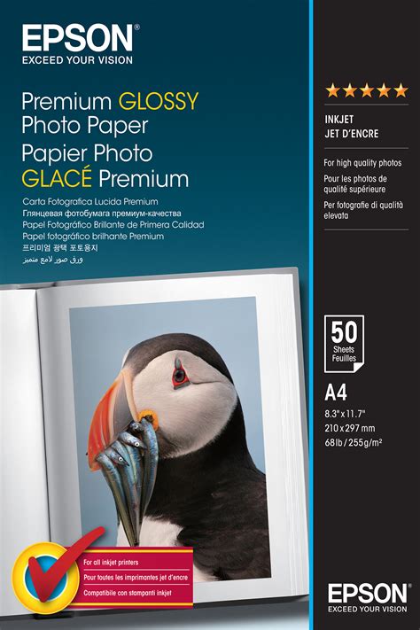 Epson Premium Glossy Photo Paper A4 50 Sheets 91 In Distributor
