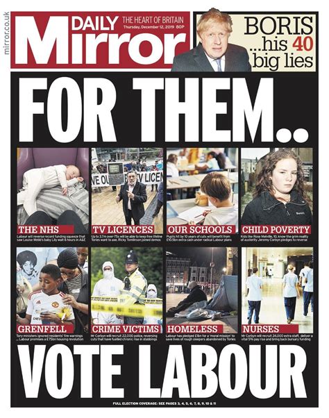 Todays Newspapers Election Front Pages — Digital Spy