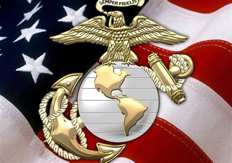 Eagle globe and anchor png images. U. S. Marine Corps - U S M C Eagle Globe and Anchor over ...