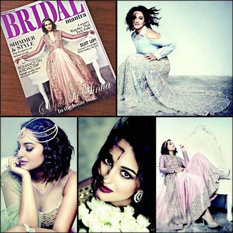 Indian Bridal Fashion Sonakshi Sinha For Bridal Mantra Magazine Stylish By Nature By