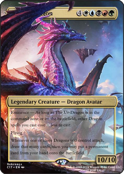 The Ur Dragon Mtg Altered Art Magic Card Game Magic The Gathering Cards