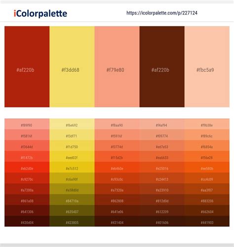 Totem Pole - Energy Yellow - Geraldine - Cioccolato - Apricot Peach Color scheme | iColorpalette ...