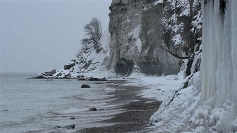 The Baltic Sea Outside The Island Of Gotland Freezing Into Ice During