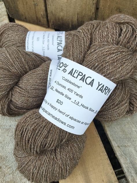 Alpaca Yarn Two Ply Fingering Weight Undyed Dark Brown And Etsy