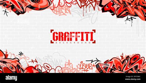 Colorful Abstract Urban Style Hiphop Graffiti Street Art Vector