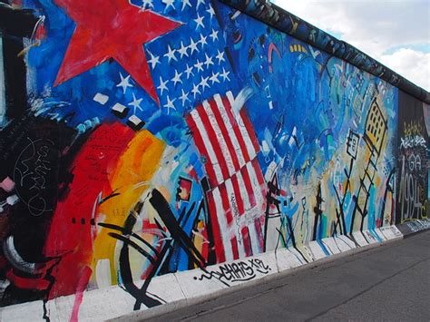 Photos of graffiti and artwork on the Berlin Wall, Berlin, Germany