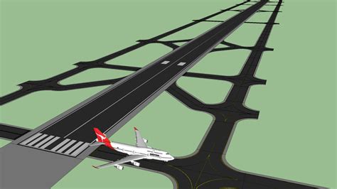 Airport Runway w/ Taxiway | 3D Warehouse