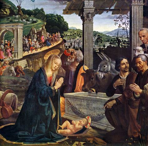 Adoration Of The Shepherd By Domenico Ghirlandaio Nativity Painting