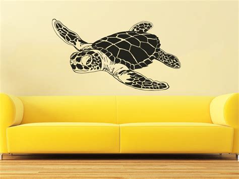 Sea Turtle Wall Decal Ocean Sea Animals Decals Wall Vinyl Etsy