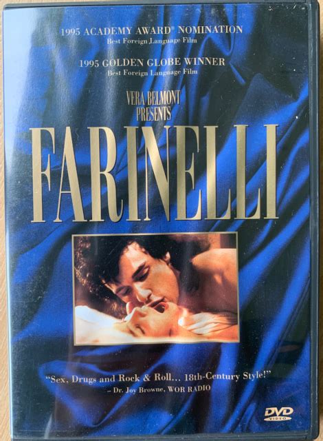 Farinelli Dvd 1995 Italian Opera Drama Classic W Jeroen Krabbe Region