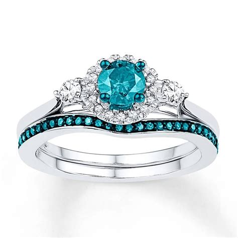 2024 Best Of Blue Diamond Wedding Rings Sets