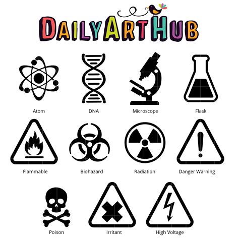 Science Symbols Clip Art Set Daily Art Hub Free Clip Art Everyday