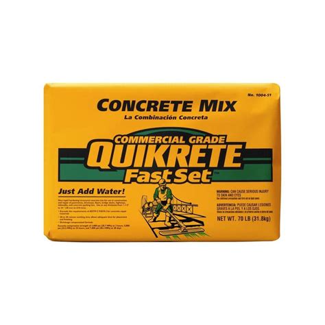 Quikrete 70 Lb Fast Set Concrete Mix 100451 The Home Depot