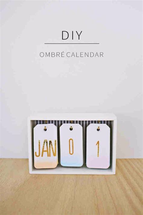 Best Diy Gifts For Girls Diy Ombre Calendar Cute Crafts And Diy