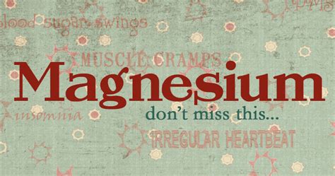 5 Warning Signs That You Have A Magnesium Deficiency Dont Ignore