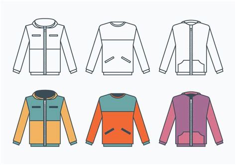 Download Windbreaker Jacket Collection 149151 Vector Art at Vecteezy