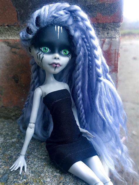 Nyx Ooak Custom Ghoulia Yelps Monster High Doll Repaint By