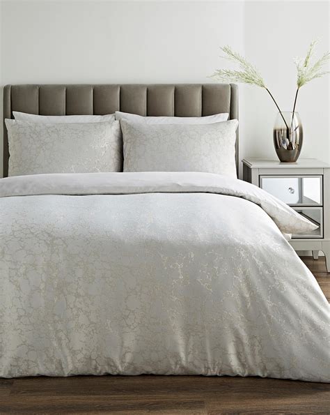White And Silver Bedding Set Silver Waffle Duvet Set Shabby Store