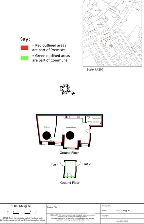 Land Registry Compliant Lease Plans Hmo Floor Plan