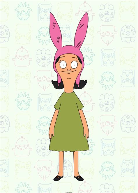 Louise Belcher Poster Picture Metal Print Paint By Bobs Burgers
