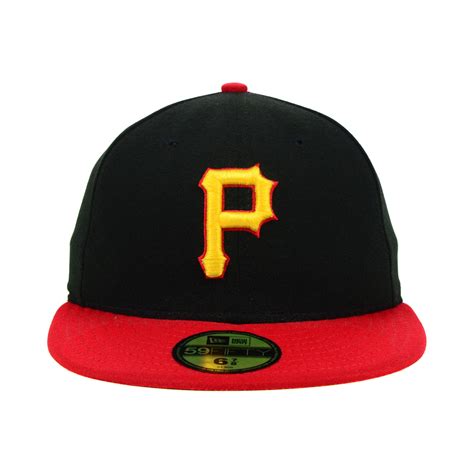 New Era Pittsburgh Pirates Authentic Collection 59fifty Cap In Red For