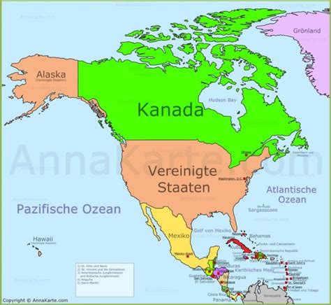 Nordamerika Karte Landkarten In 2019 Amerika Karte Landkarte Usa