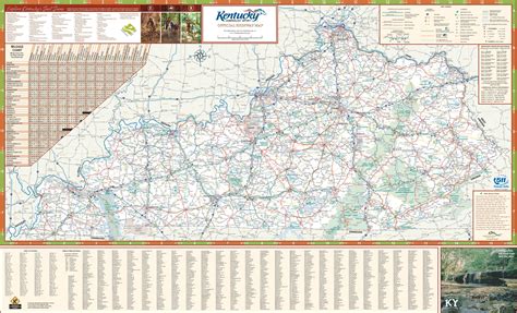 Large Detailed Map Of Kentucky With Cities And Towns Detailed Map
