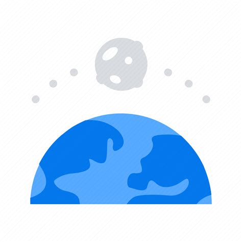 Earth Moon Orbit Icon Download On Iconfinder