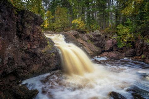 Autumn At The Amnicon River Upper Falls Photograph By Susan Rissi